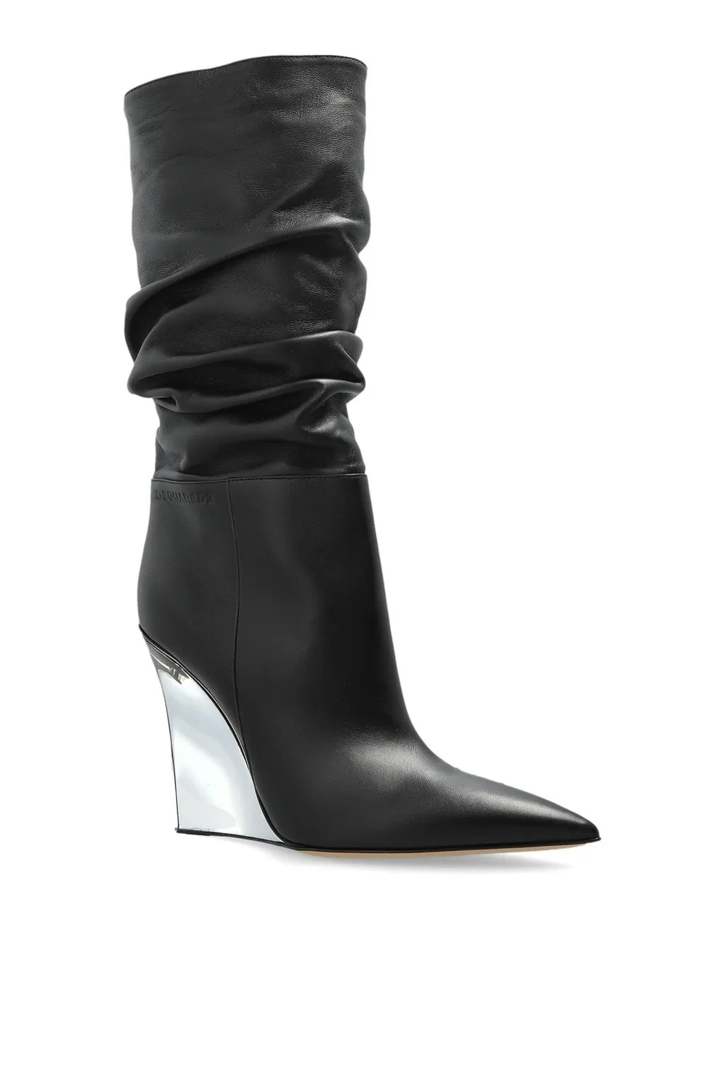 Ruched Point-Toe Boots