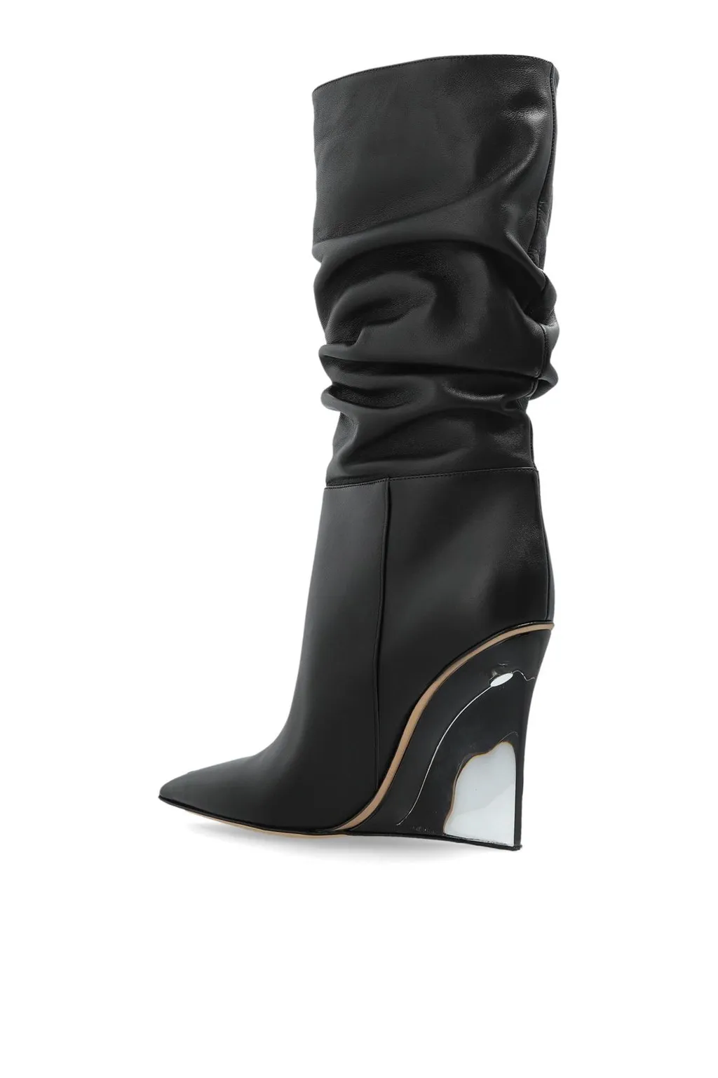 Ruched Point-Toe Boots
