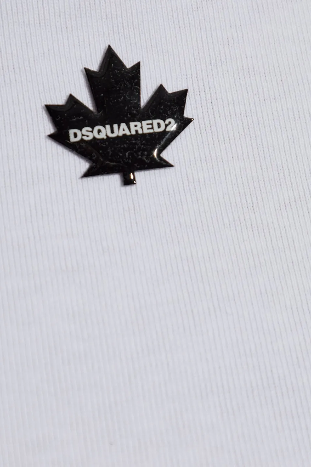 Leaf Logo Plaque Crewneck T-Shirt