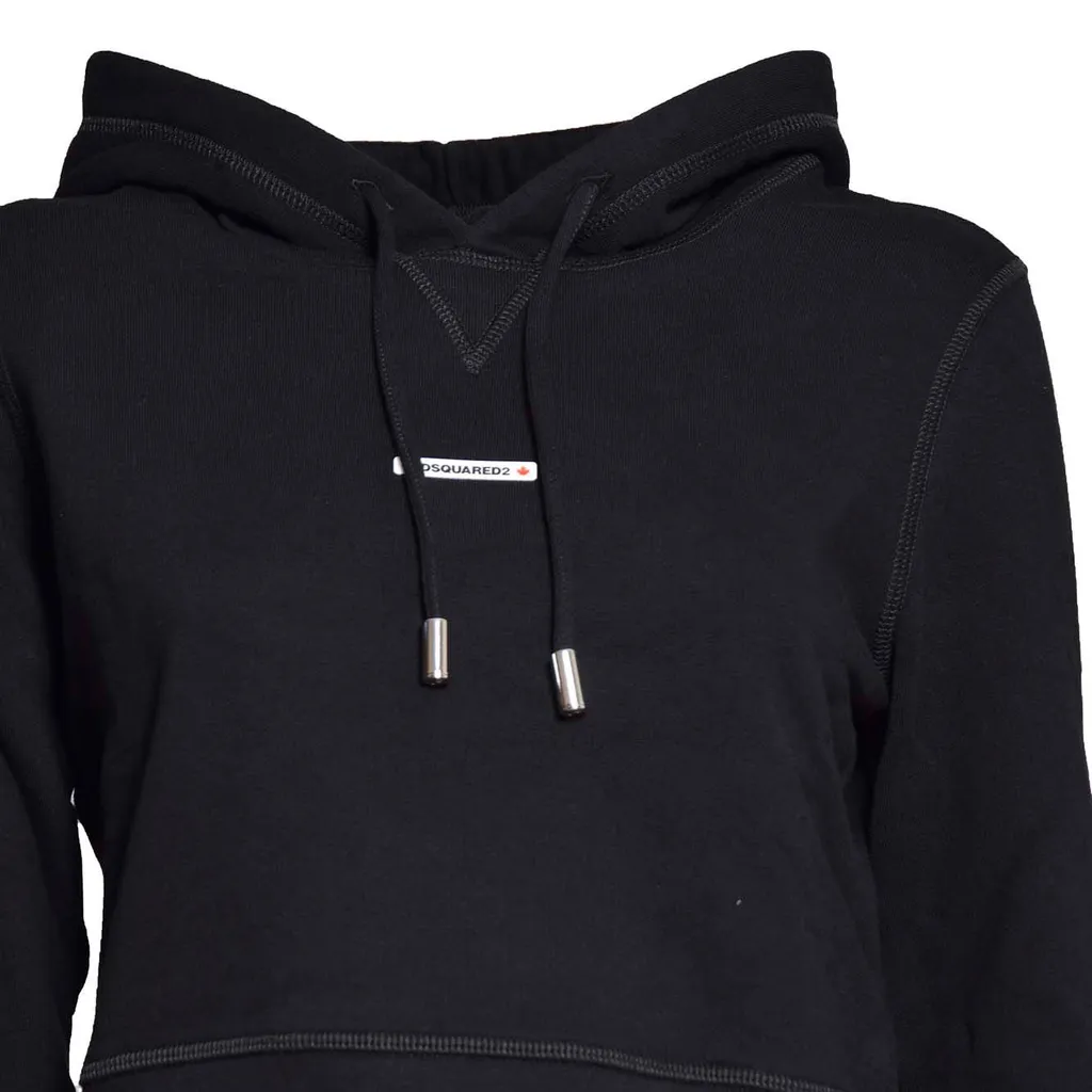 Logo Patch Drawstring Hoodie