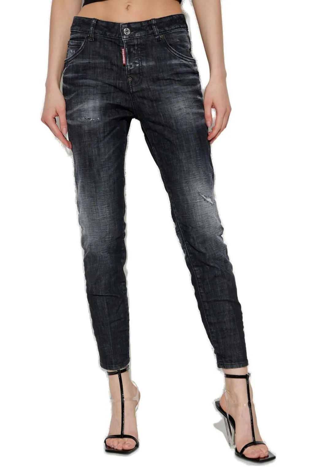 Logo Patch Slim-Fit Jeans