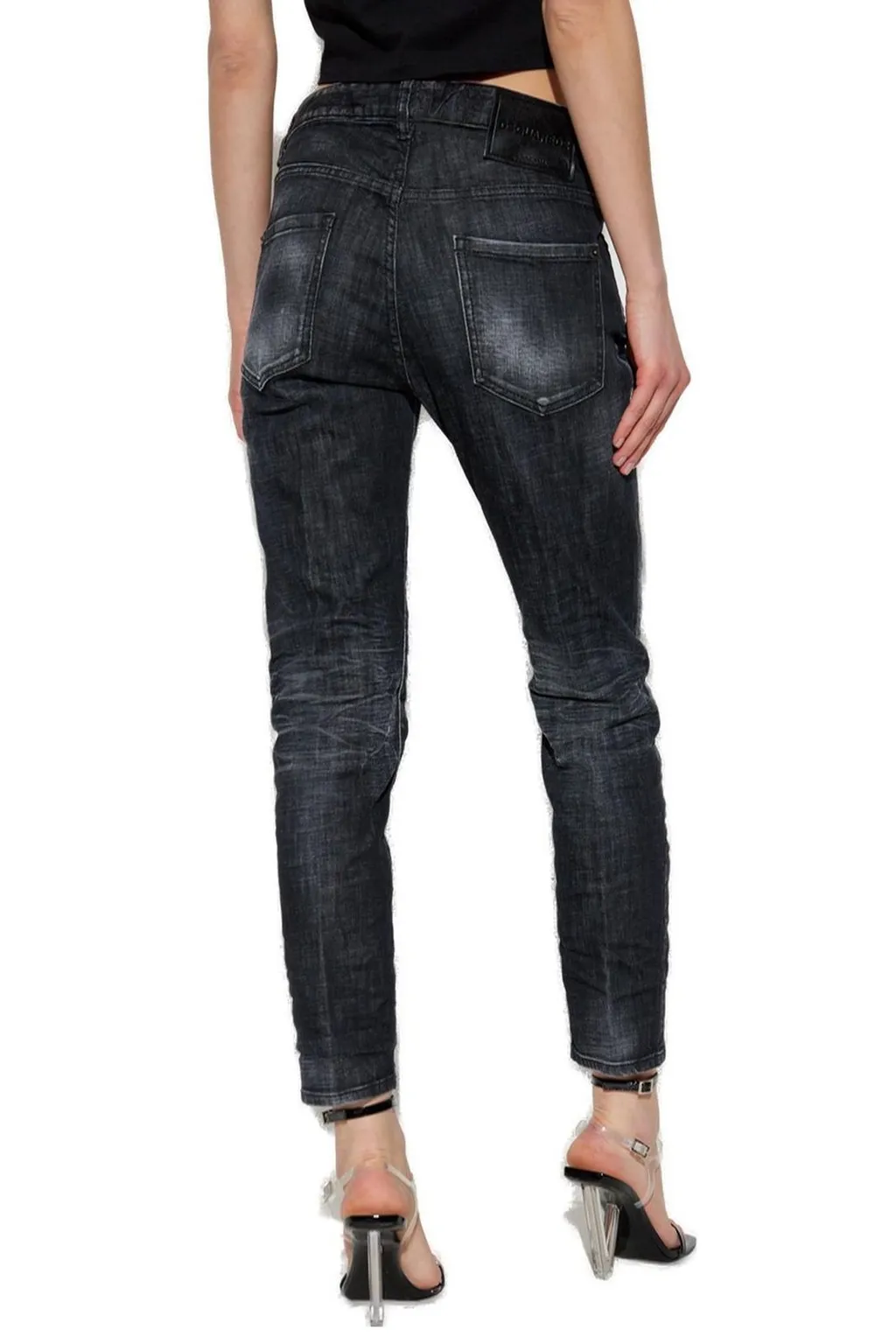 Logo Patch Slim-Fit Jeans