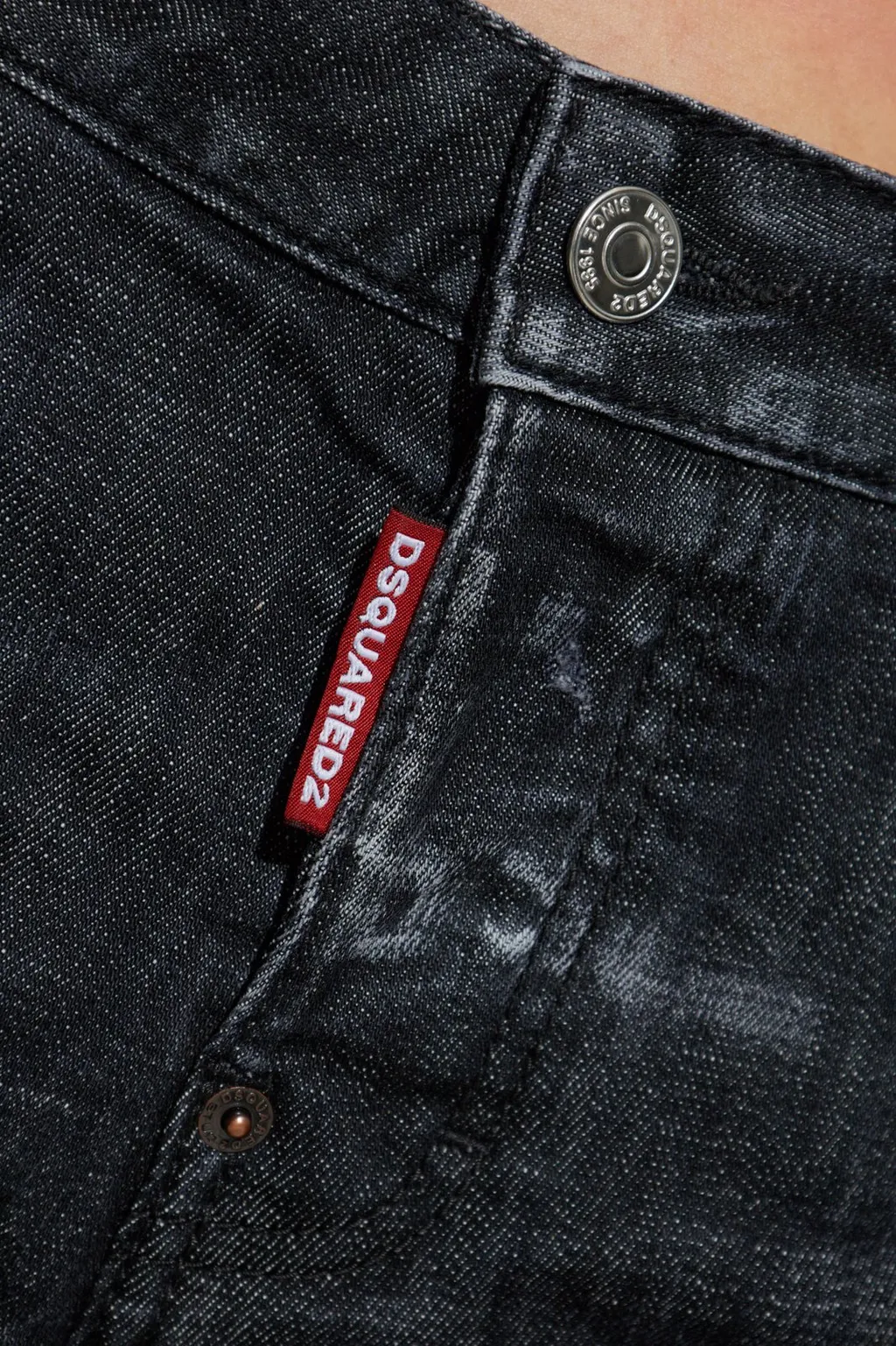 Logo Patch Slim-Fit Jeans