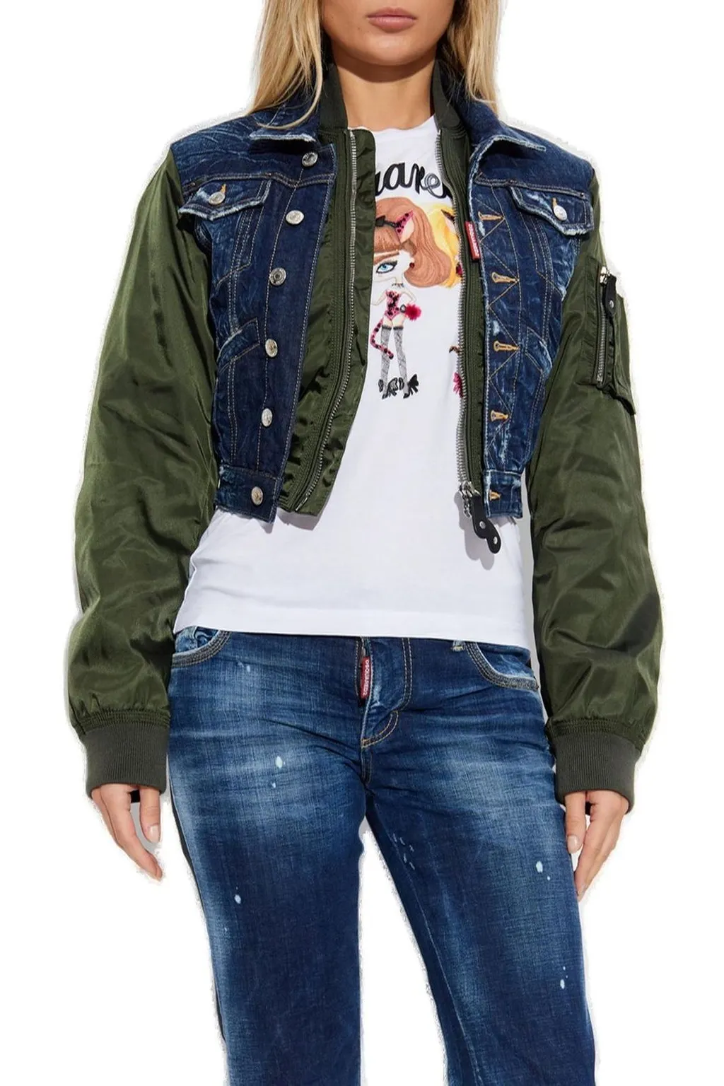 Dark Aviator Hybrid Jean Jacket