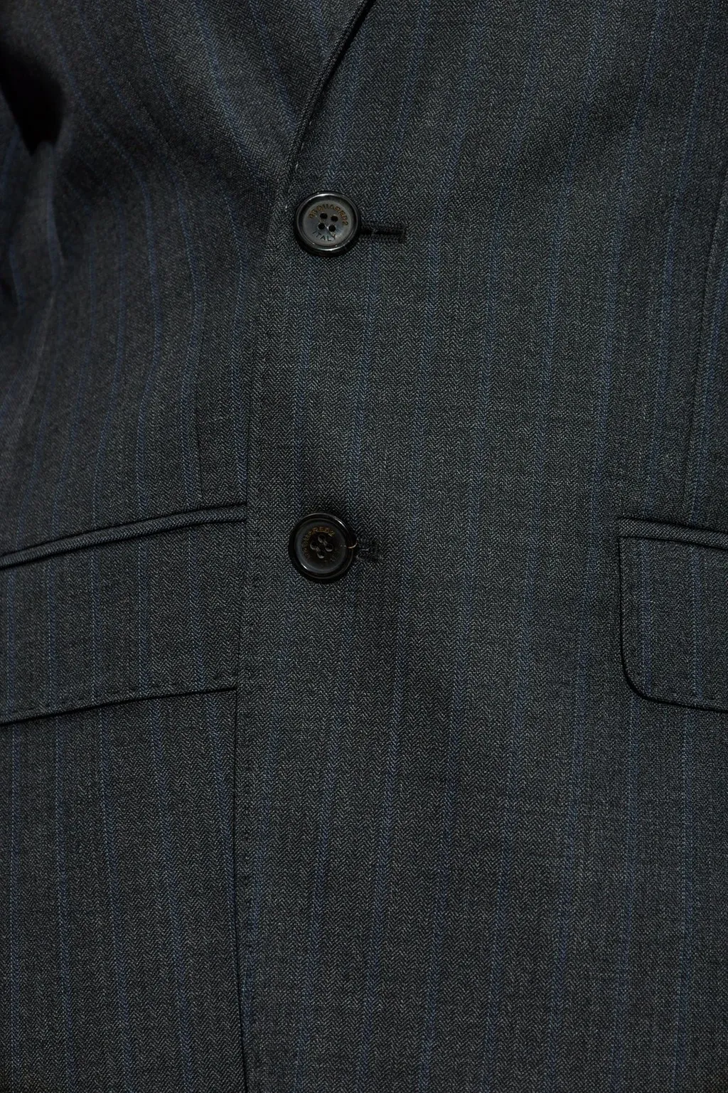 Single Breasted Pinstriped Blazer