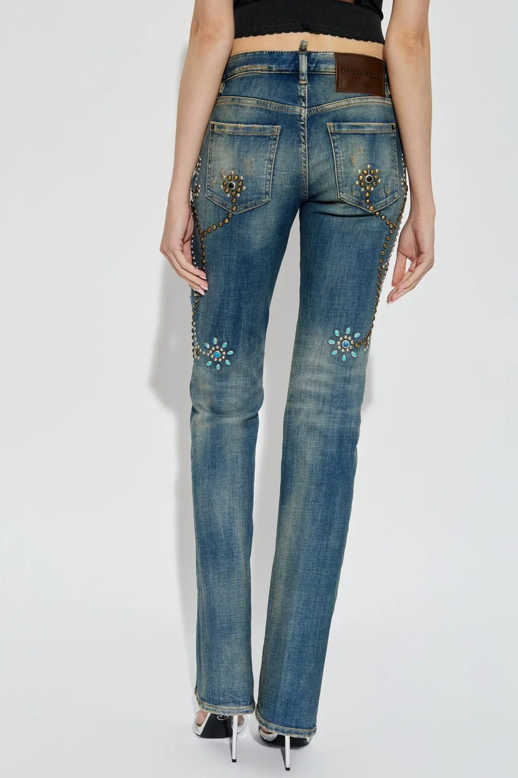 Embellished Flared Jeans