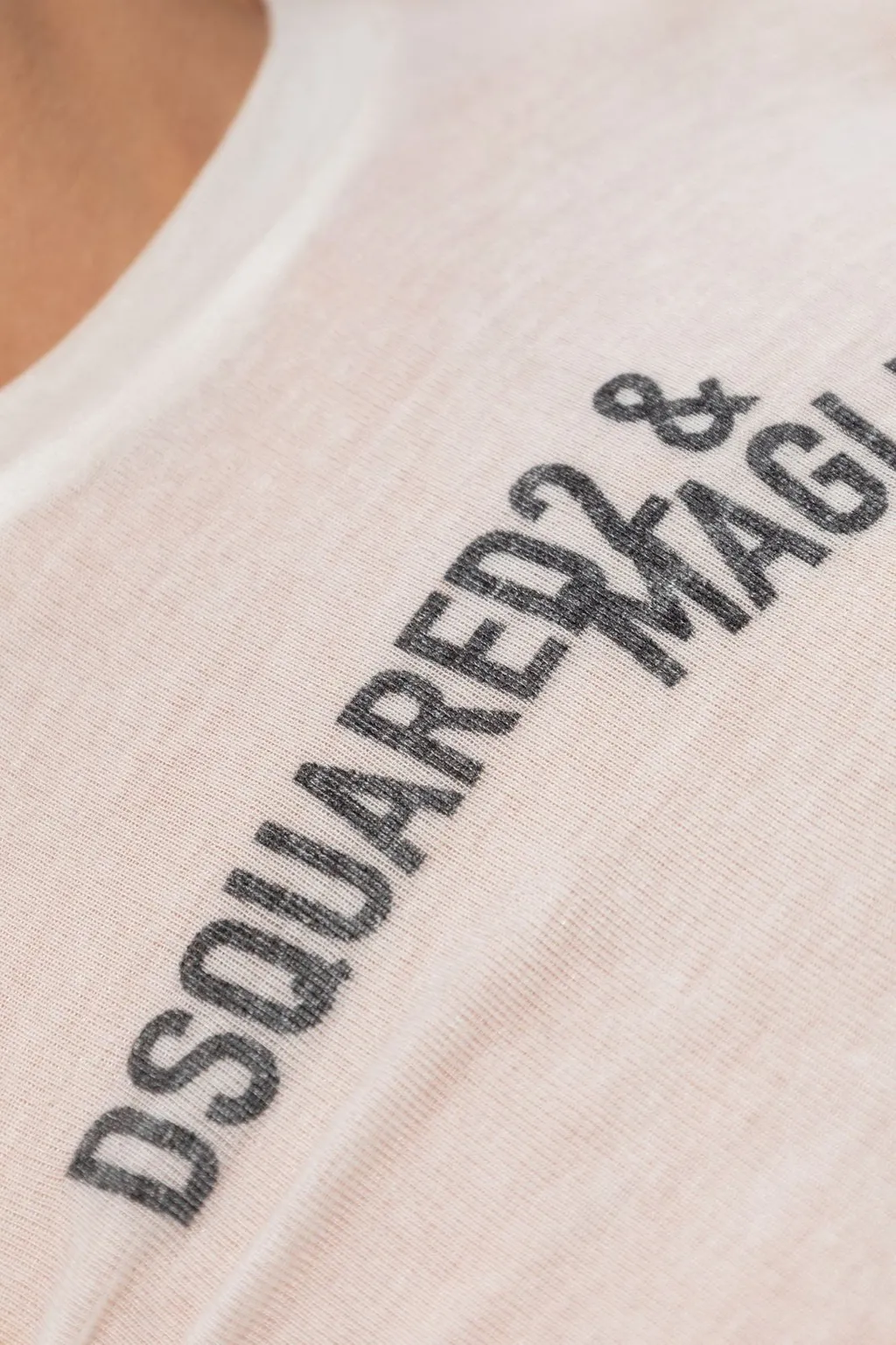 X Magliano Logo Printed Cropped T-Shirt