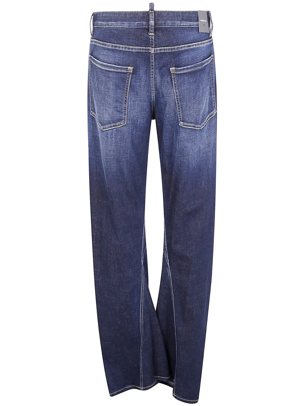 Distressed Straight Leg Jeans