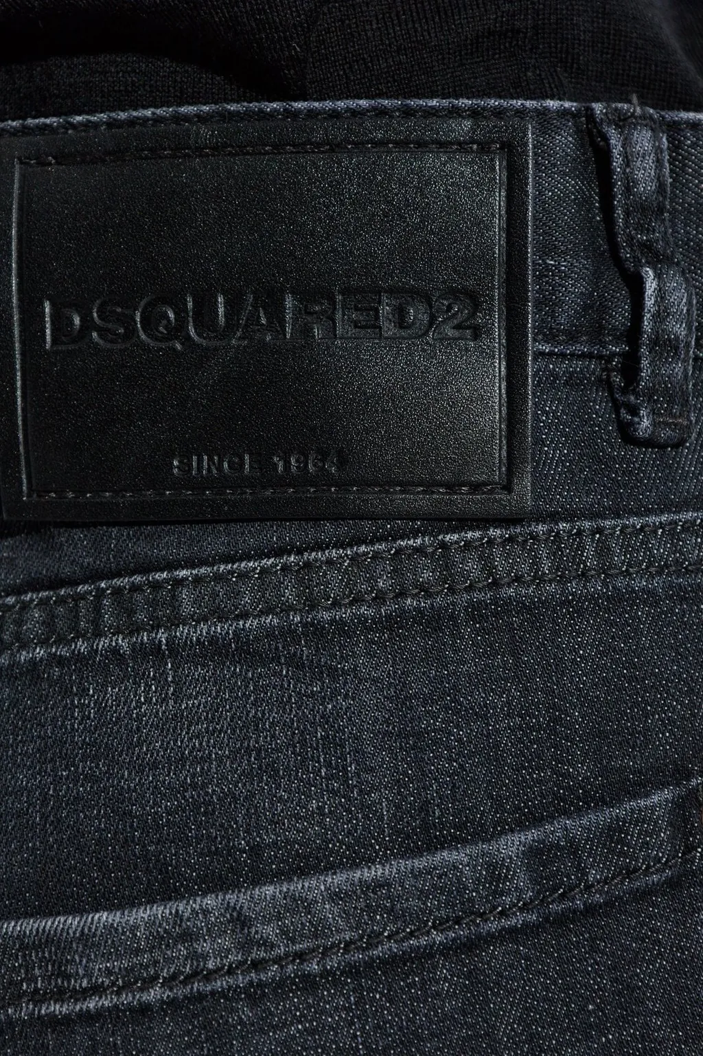 Washed Distressed Tapered Jeans