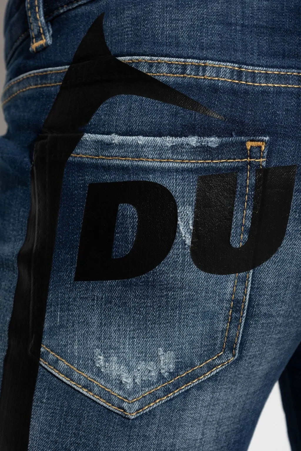 X Ducati Distressed Skinny Jeans