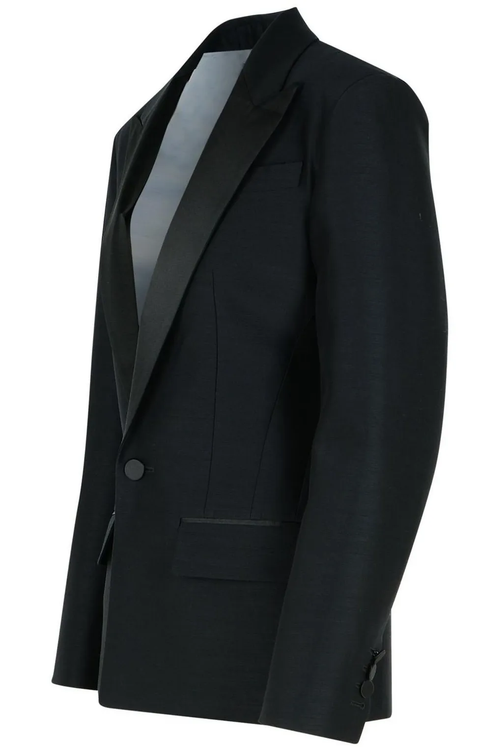 V-Neck Single-Breasted Blazer