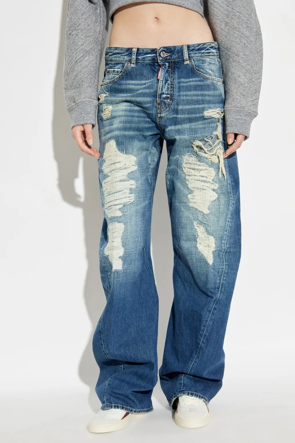Twisted Distressed Jeans