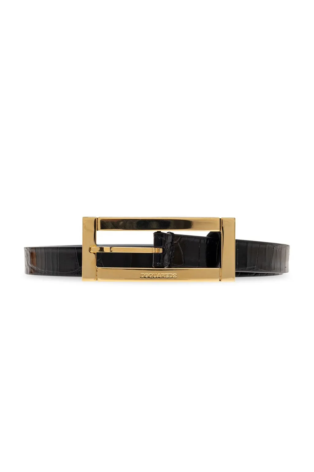 Logo Engraved Buckle Belt