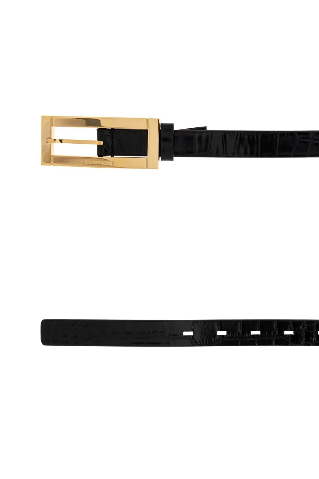 Logo Engraved Buckle Belt
