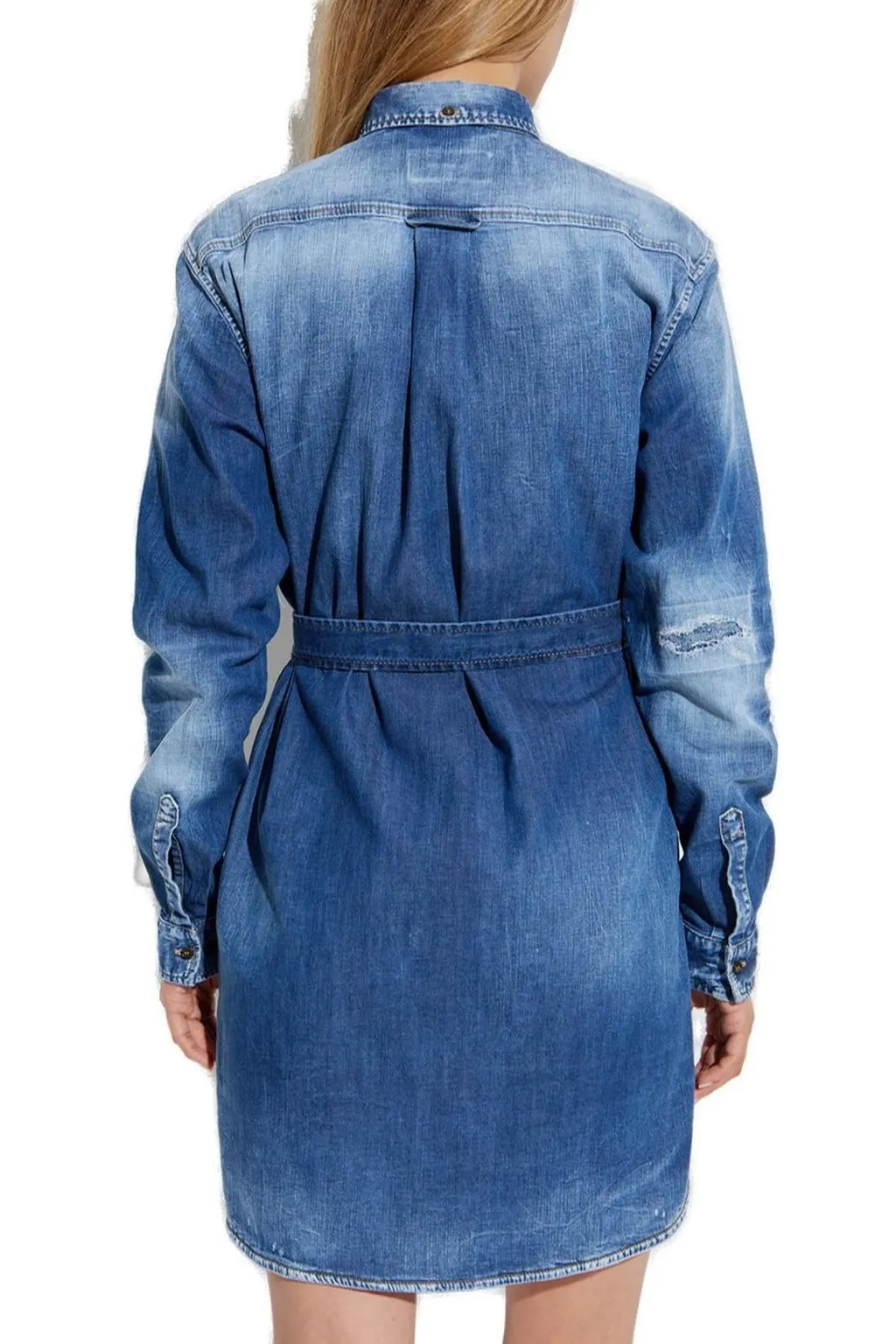 Buttoned Denim Dress