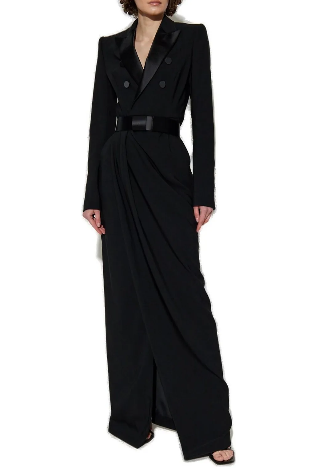Belted Long Dress