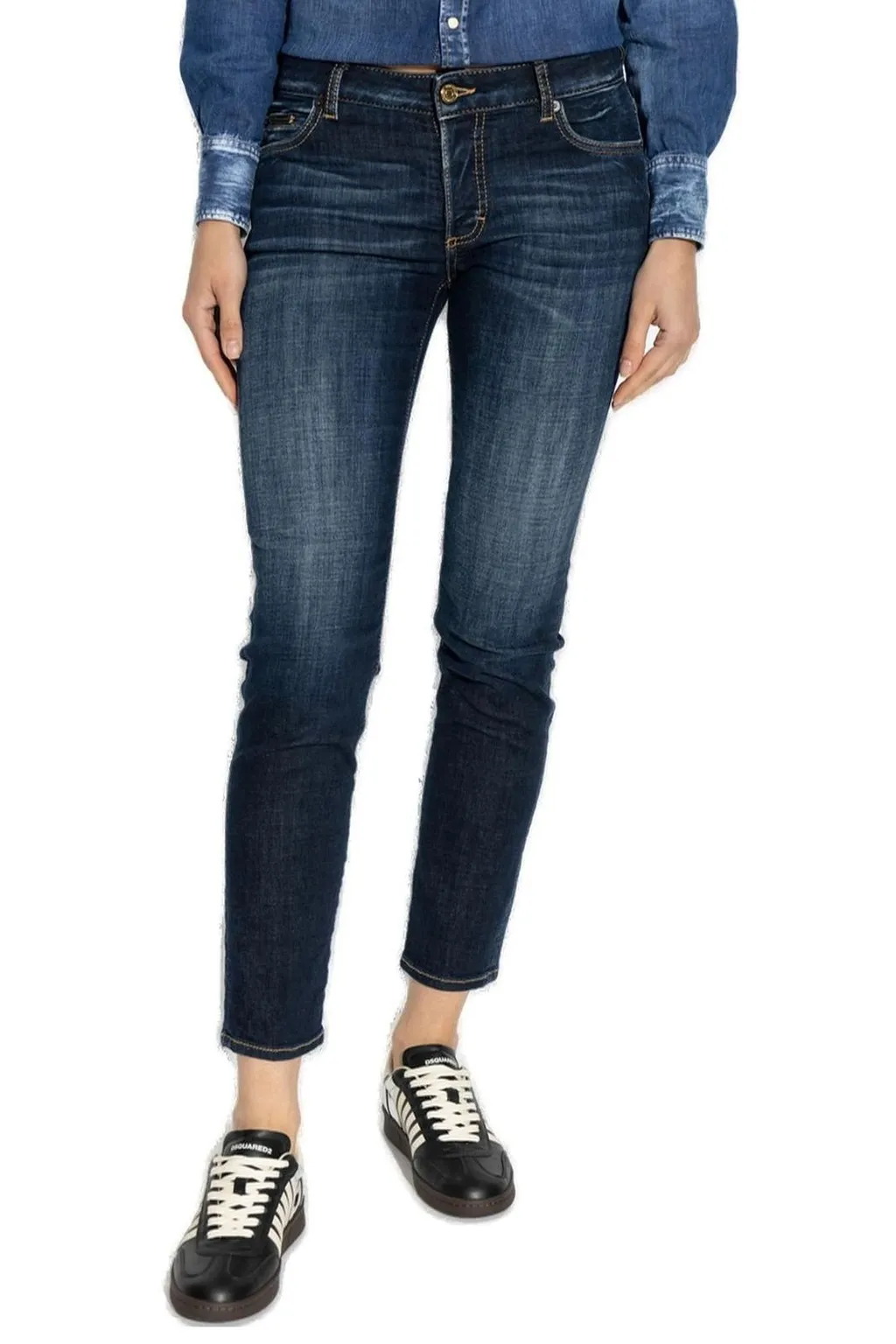 Jennifer Mid-Rise Skinny Jeans