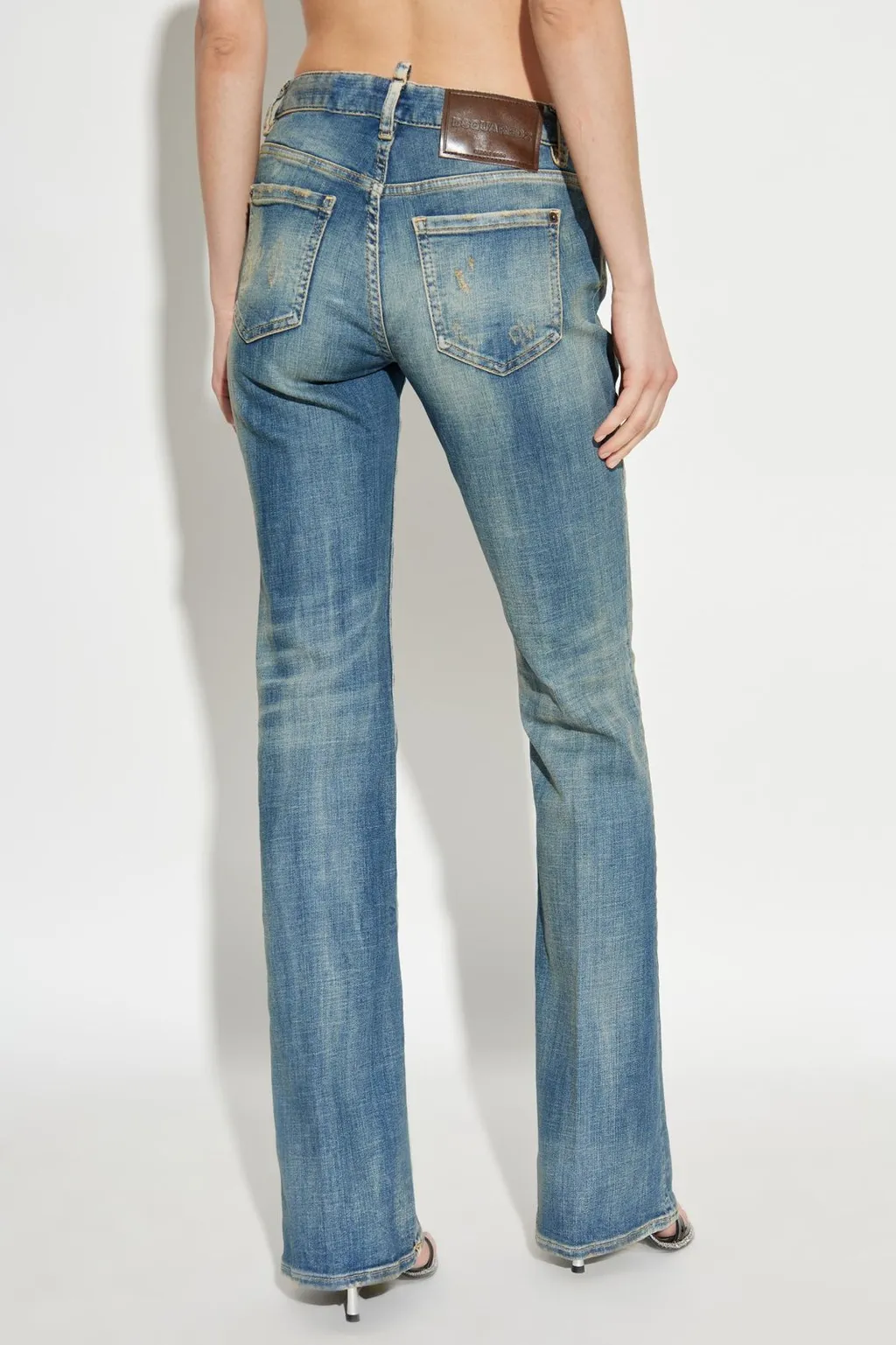 Medium Waist Flared Jeans