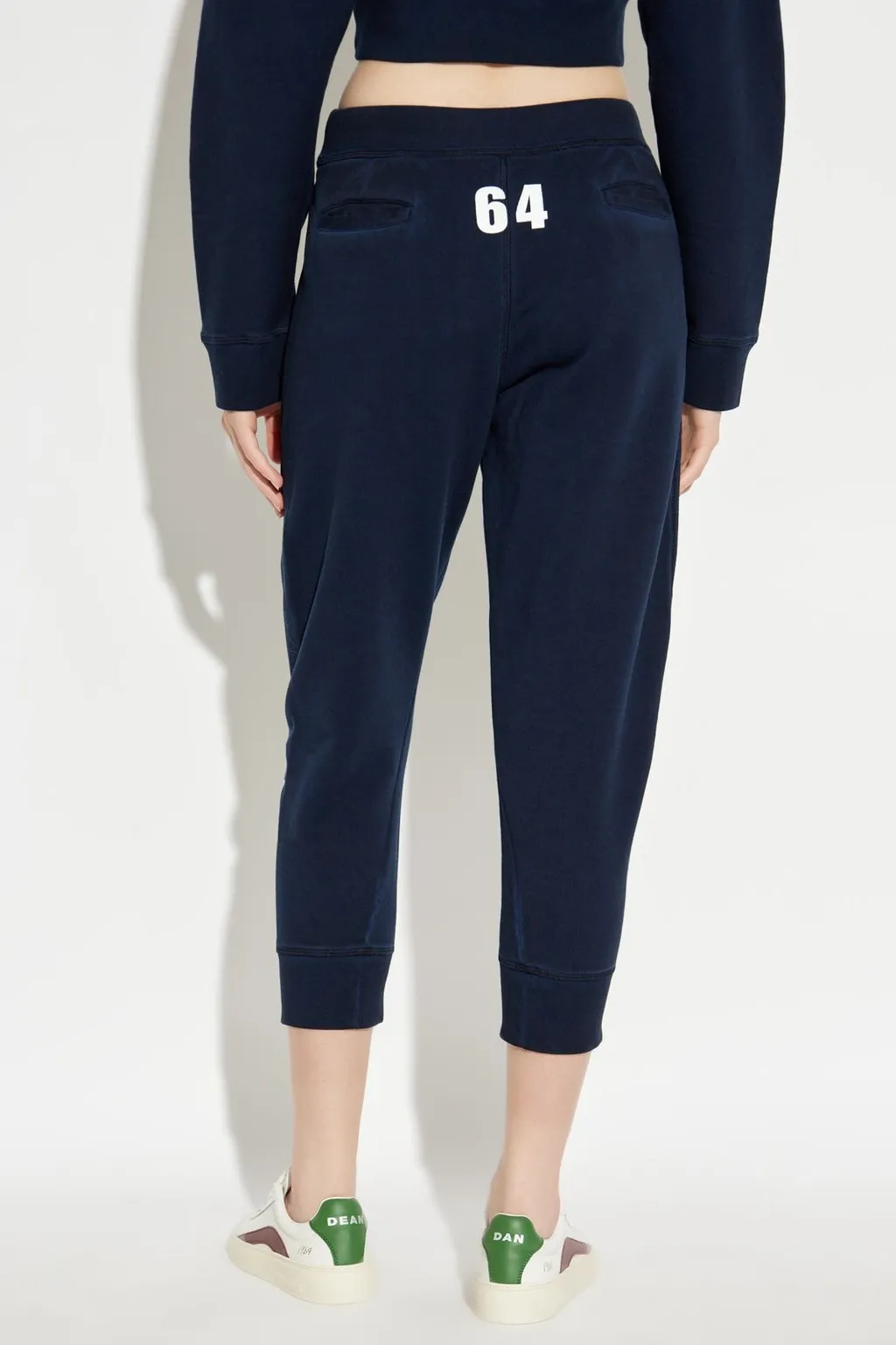 Tapered Cropped Drawstring Sweatpants