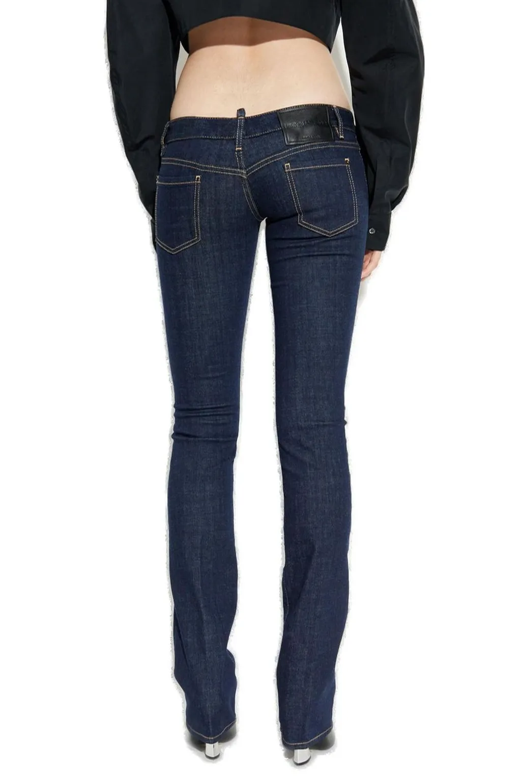 Straight-Leg Slim-Fit Jeans