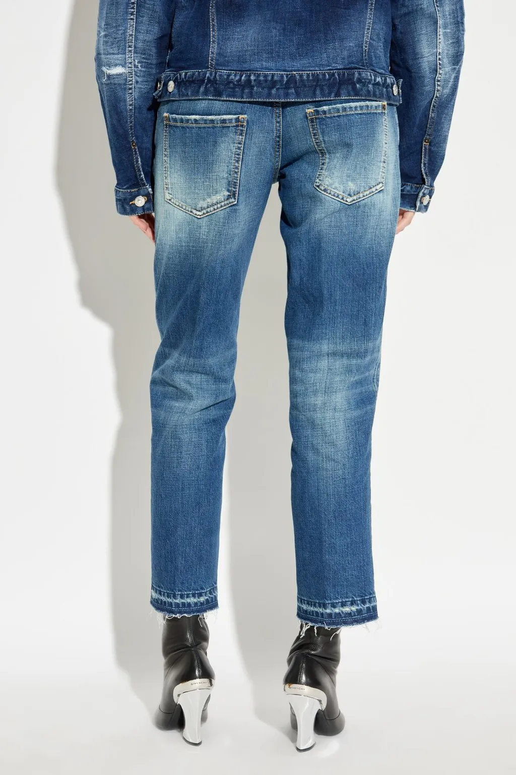 Medium Fade Wash Jenna Distressed Jeans