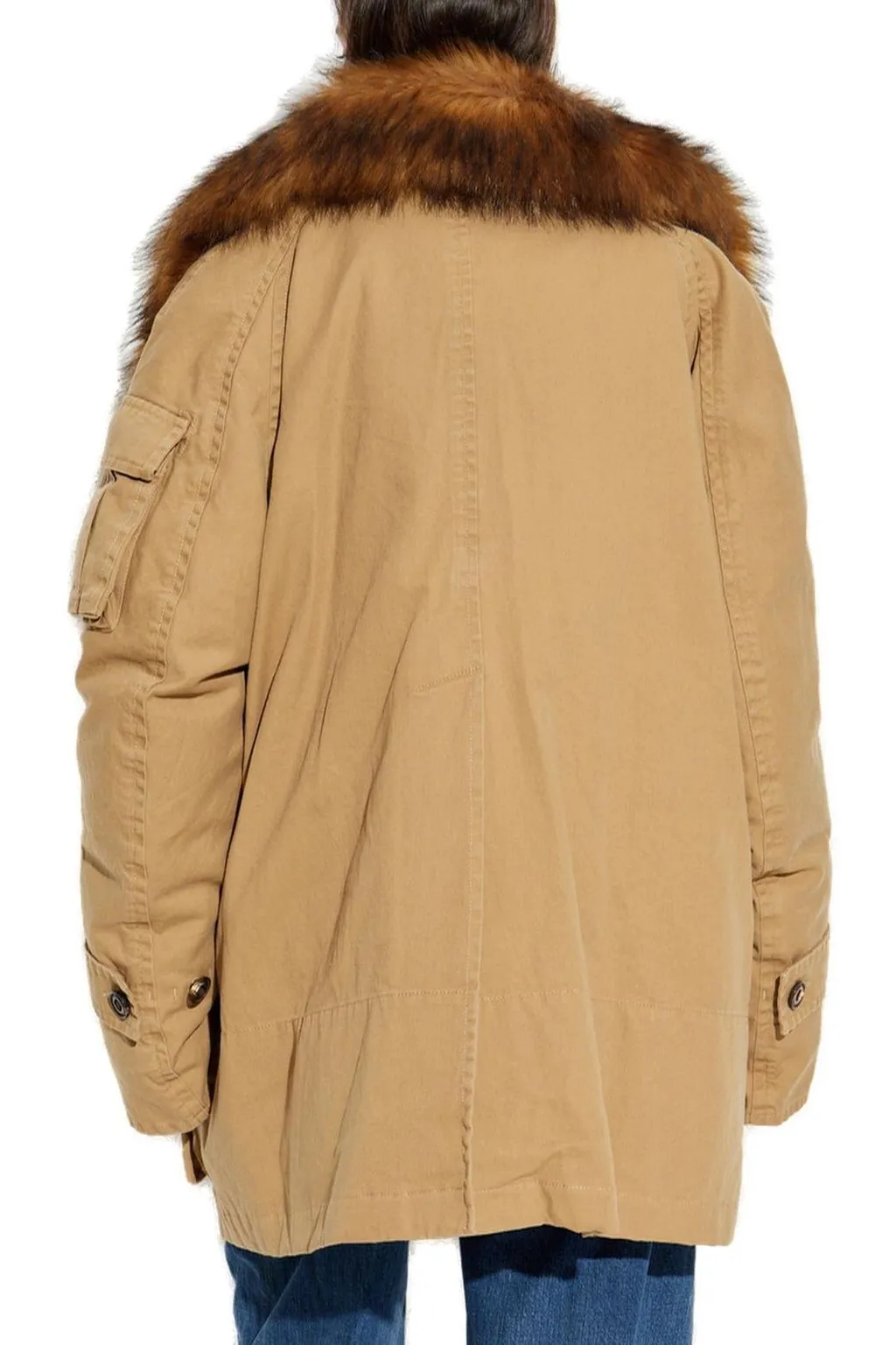 Military Fur Collar Parka