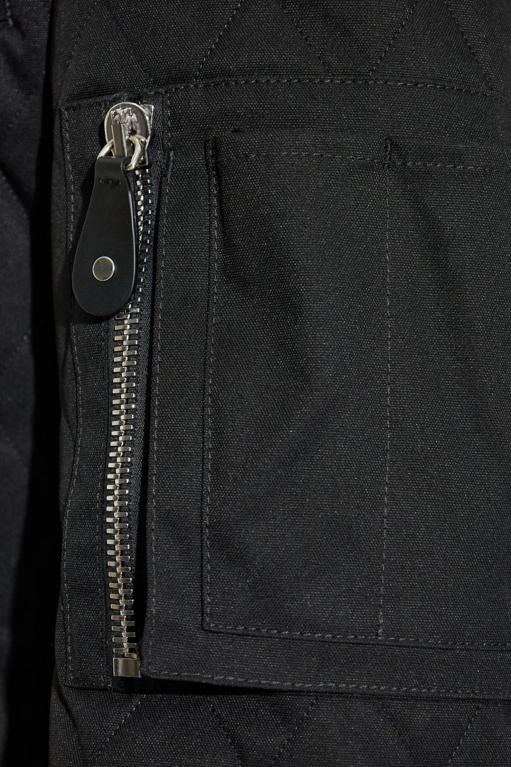 Logo Printed Quilted Zip-Up Jacket