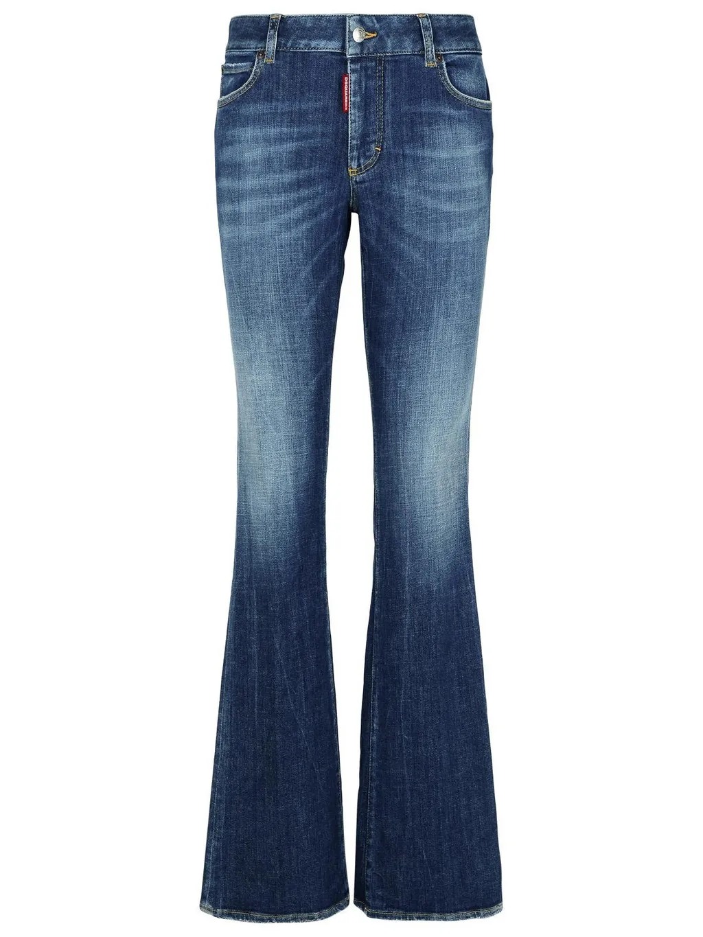 Logo Patch Flared Jeans