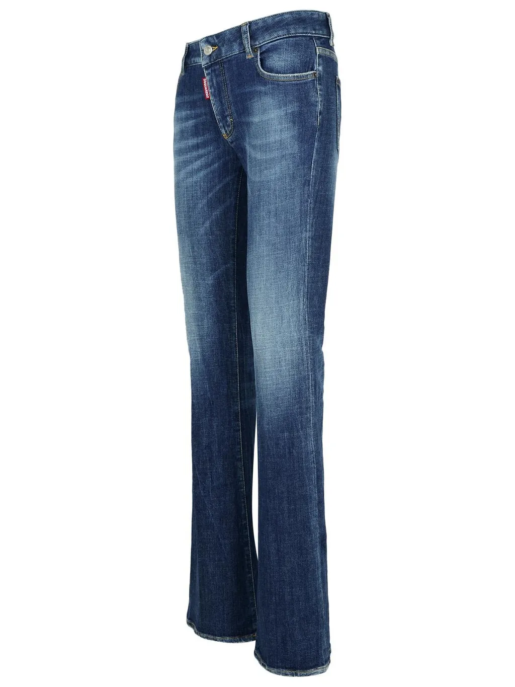 Logo Patch Flared Jeans