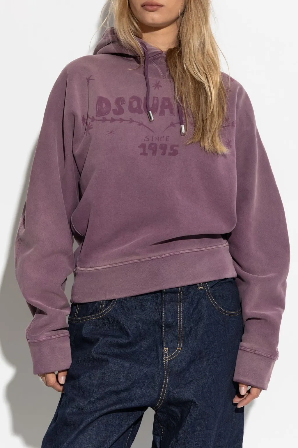 Logo Printed Drawstring Hoodie