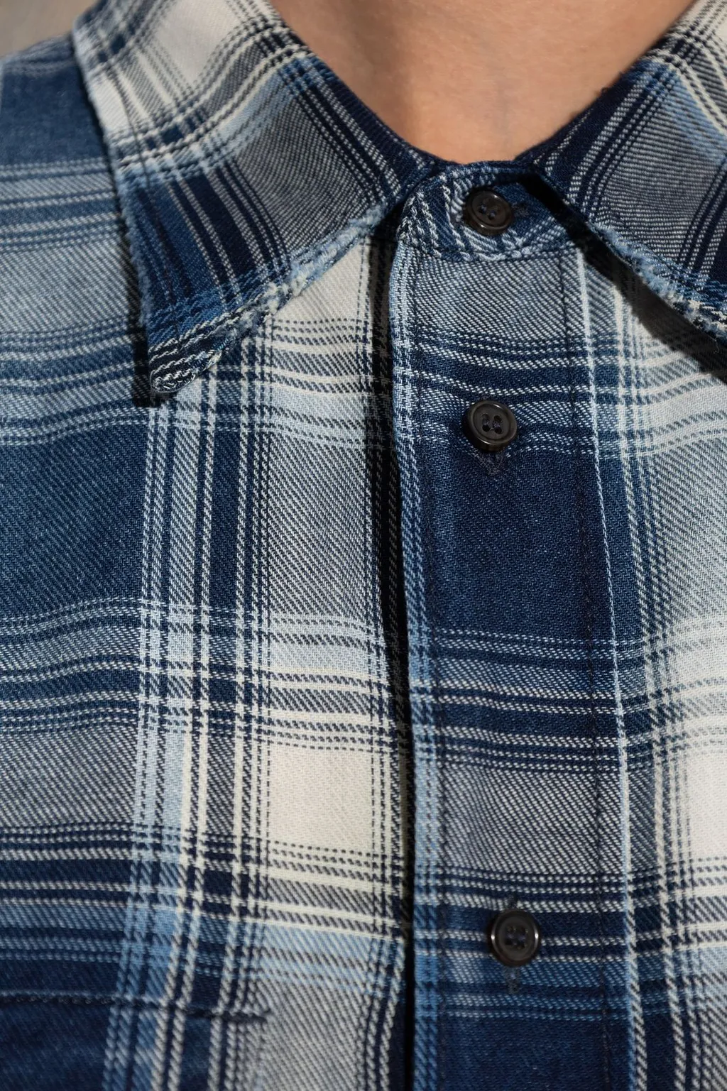Checked Long-Sleeved Shirt