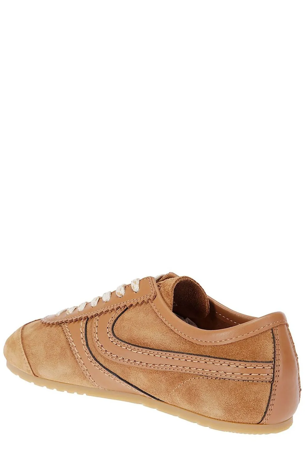 Round Toe Lace-Up Sneakers