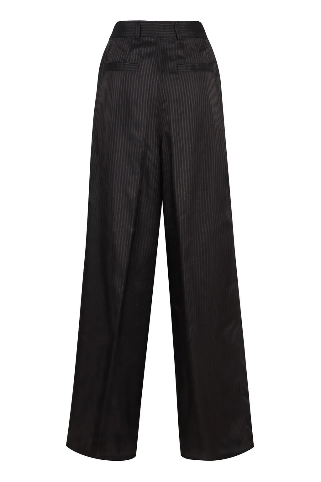 Striped Wide-Leg Trousers