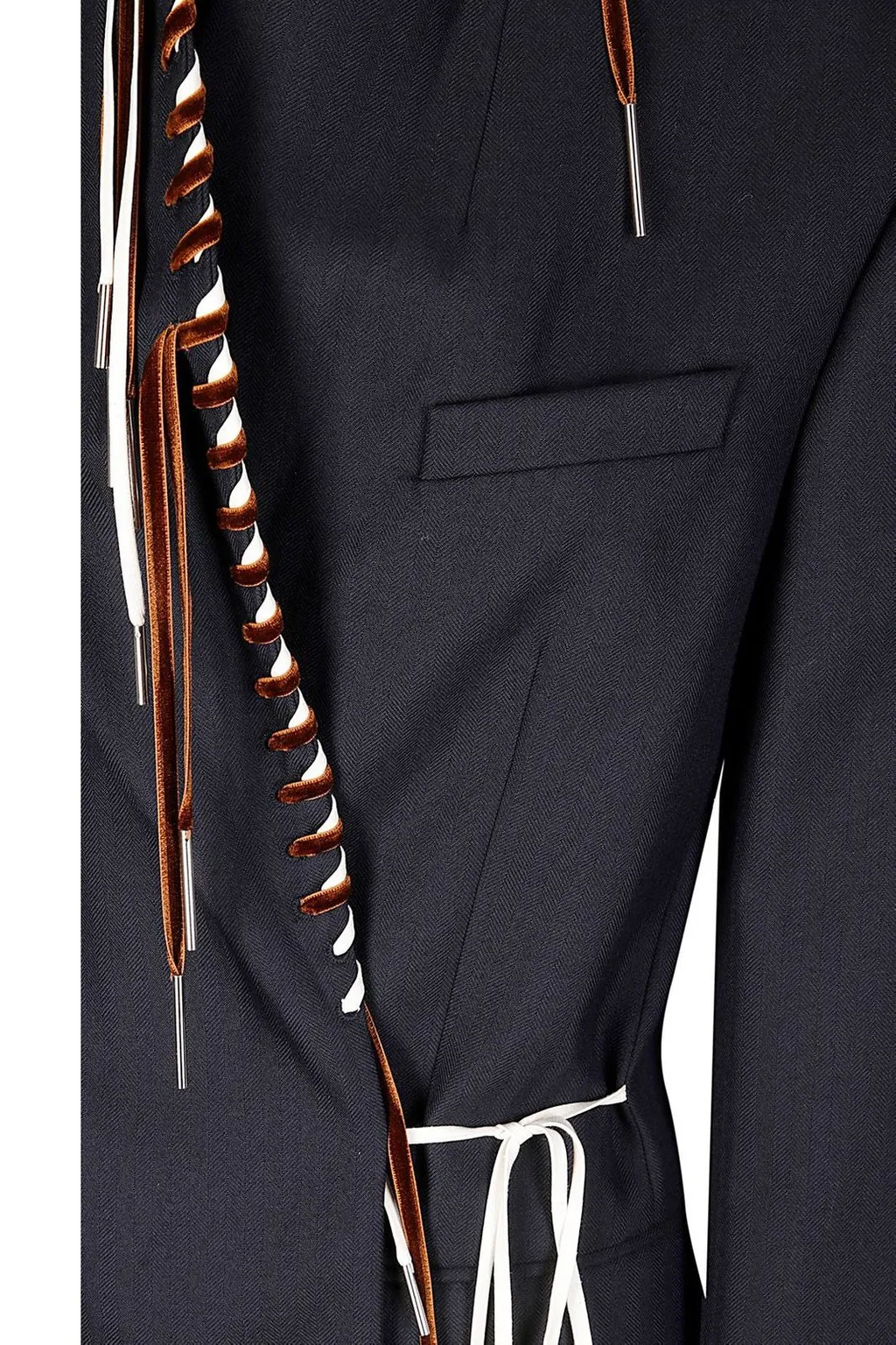 Tie-Fastened Tailored Blazer