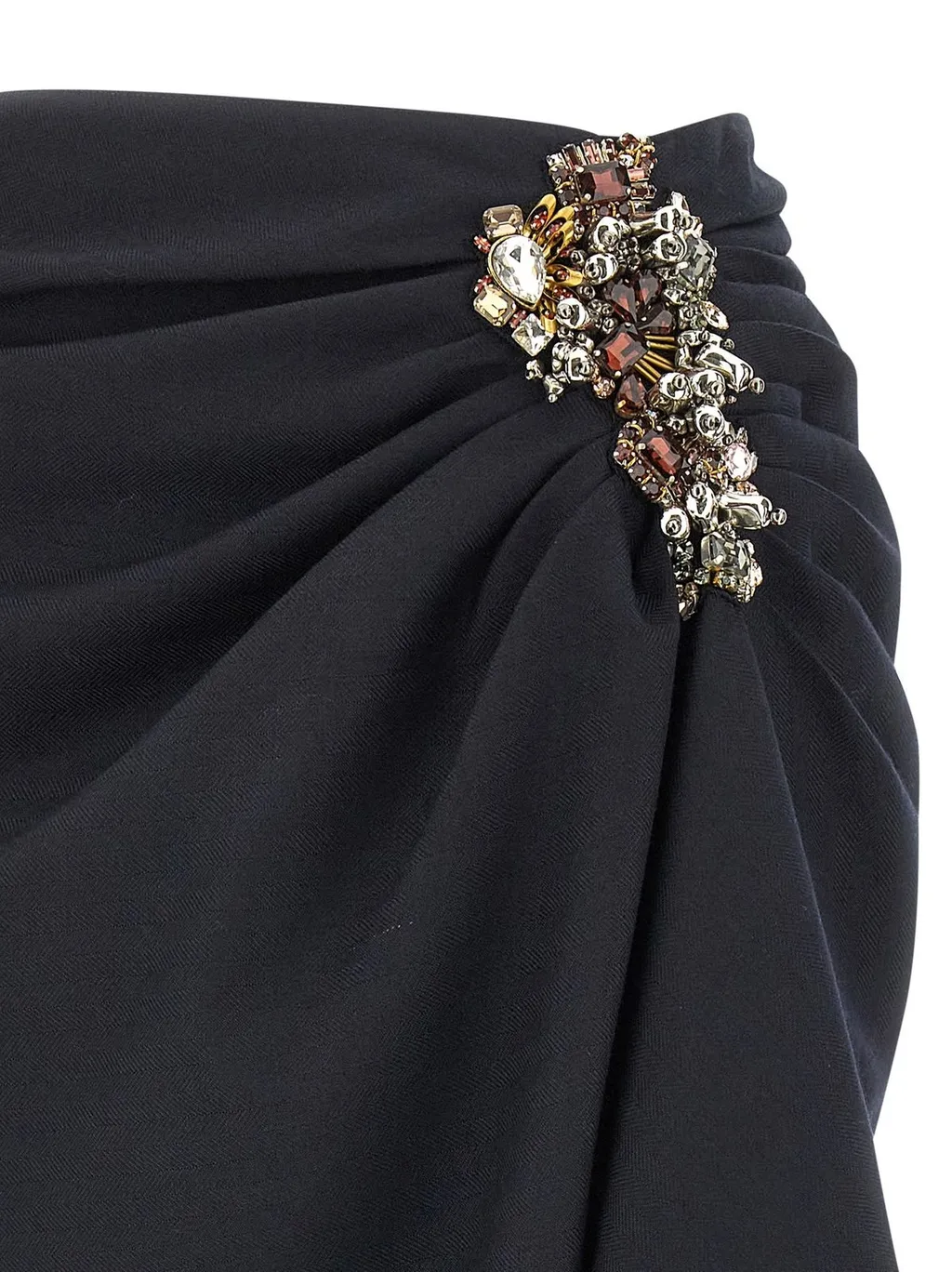 Sovora Asymmetric Midi Skirt