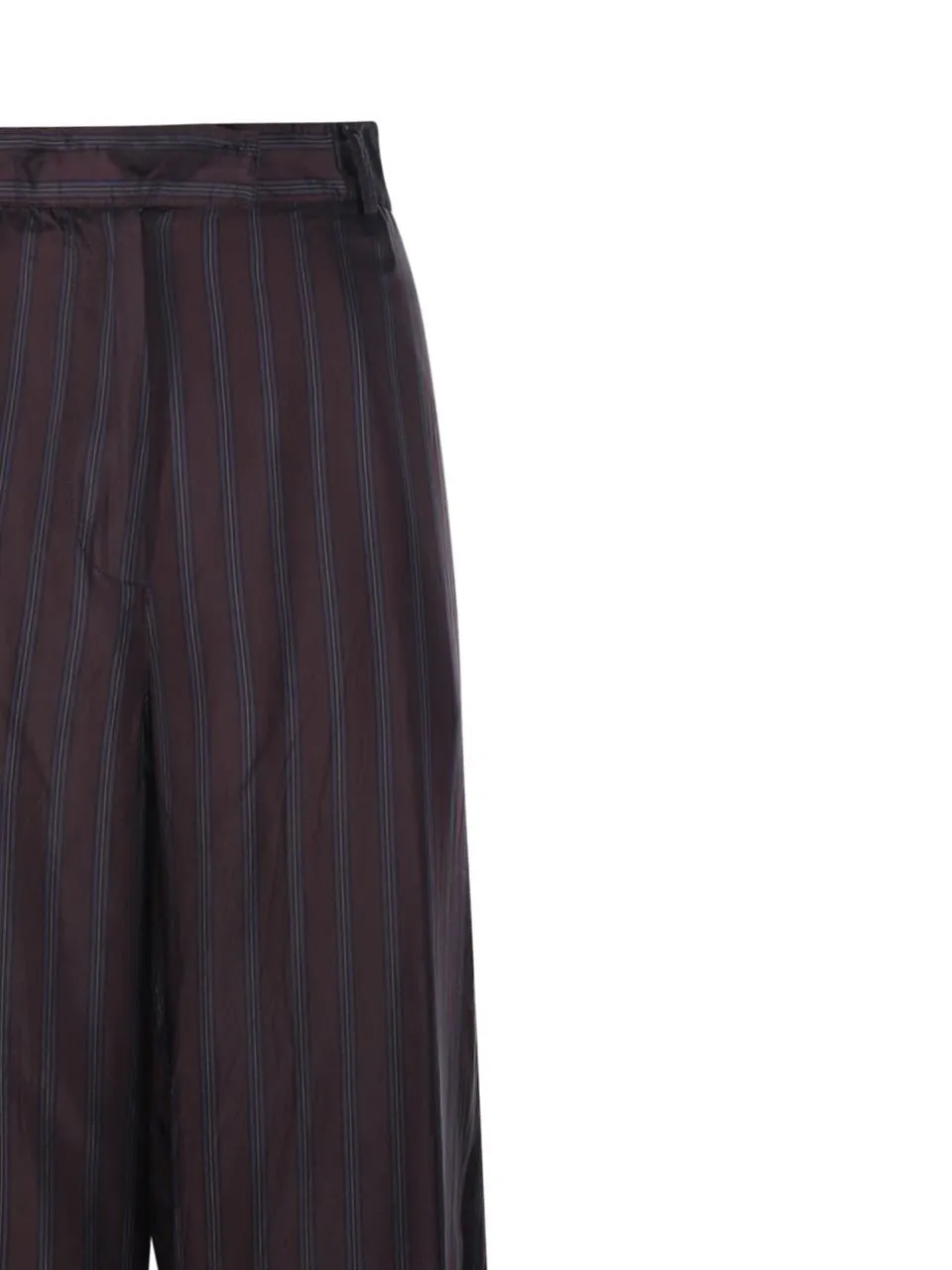 Striped Wide-Leg Trousers