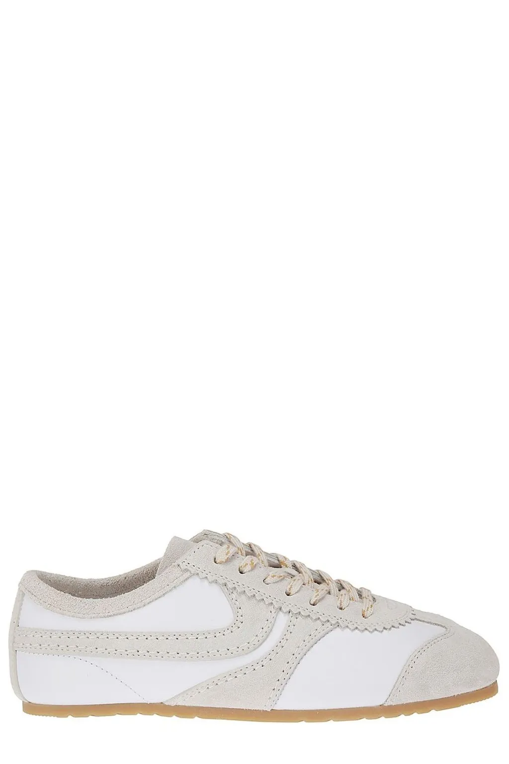 Round Toe Lace-Up Sneakers
