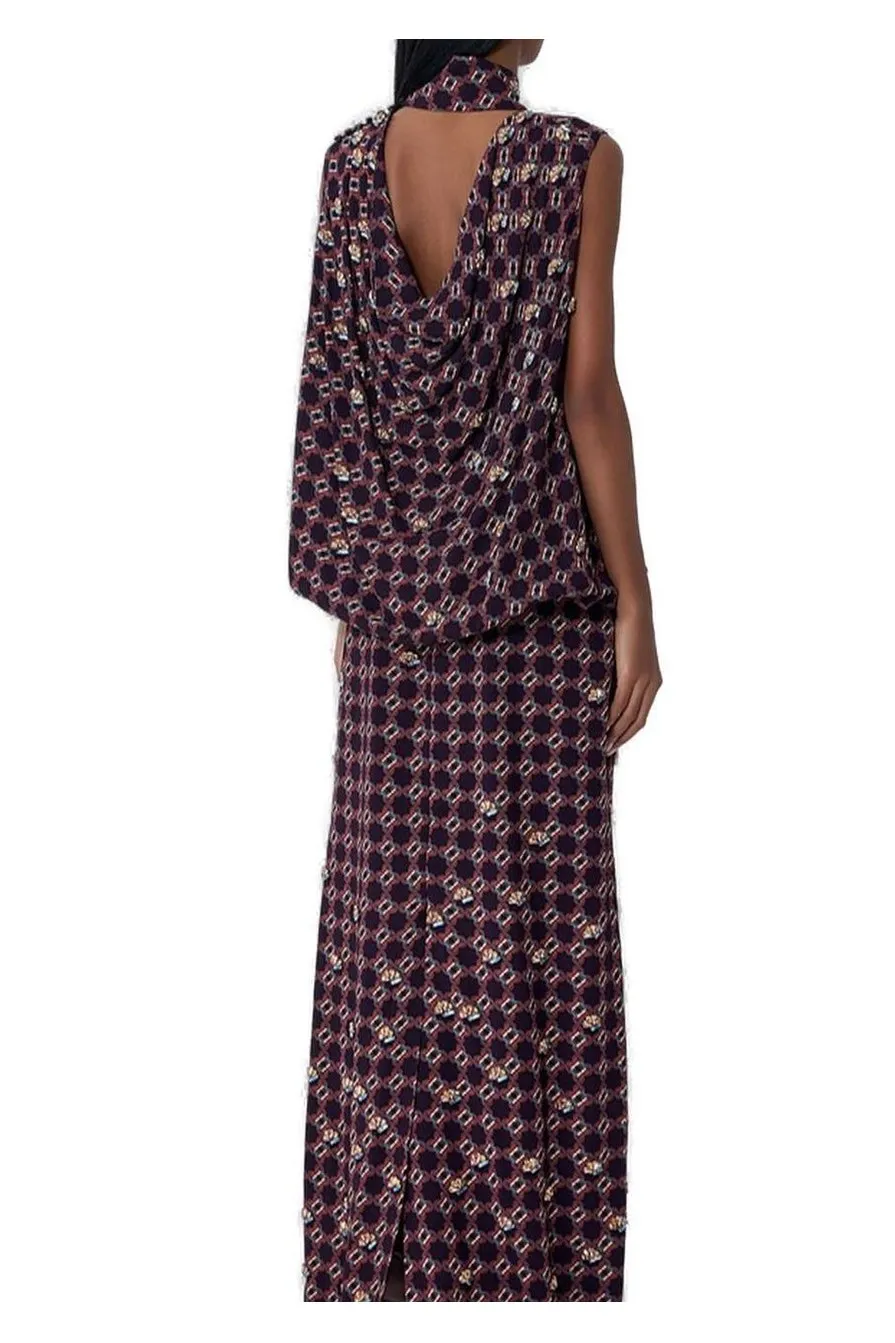Sleeveless Embellished Maxi Dress