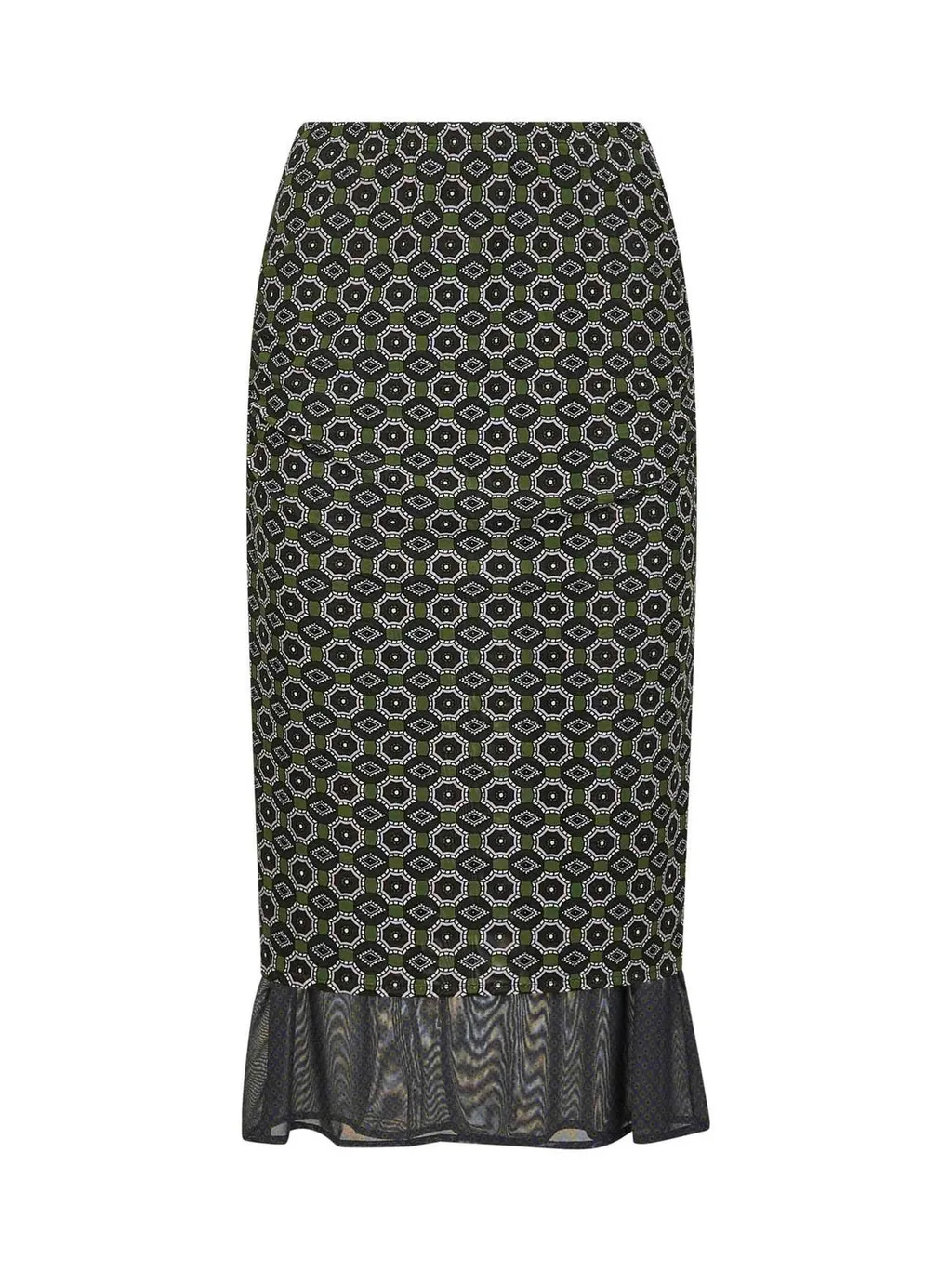 Elasticated Waistband Gathered Skirt