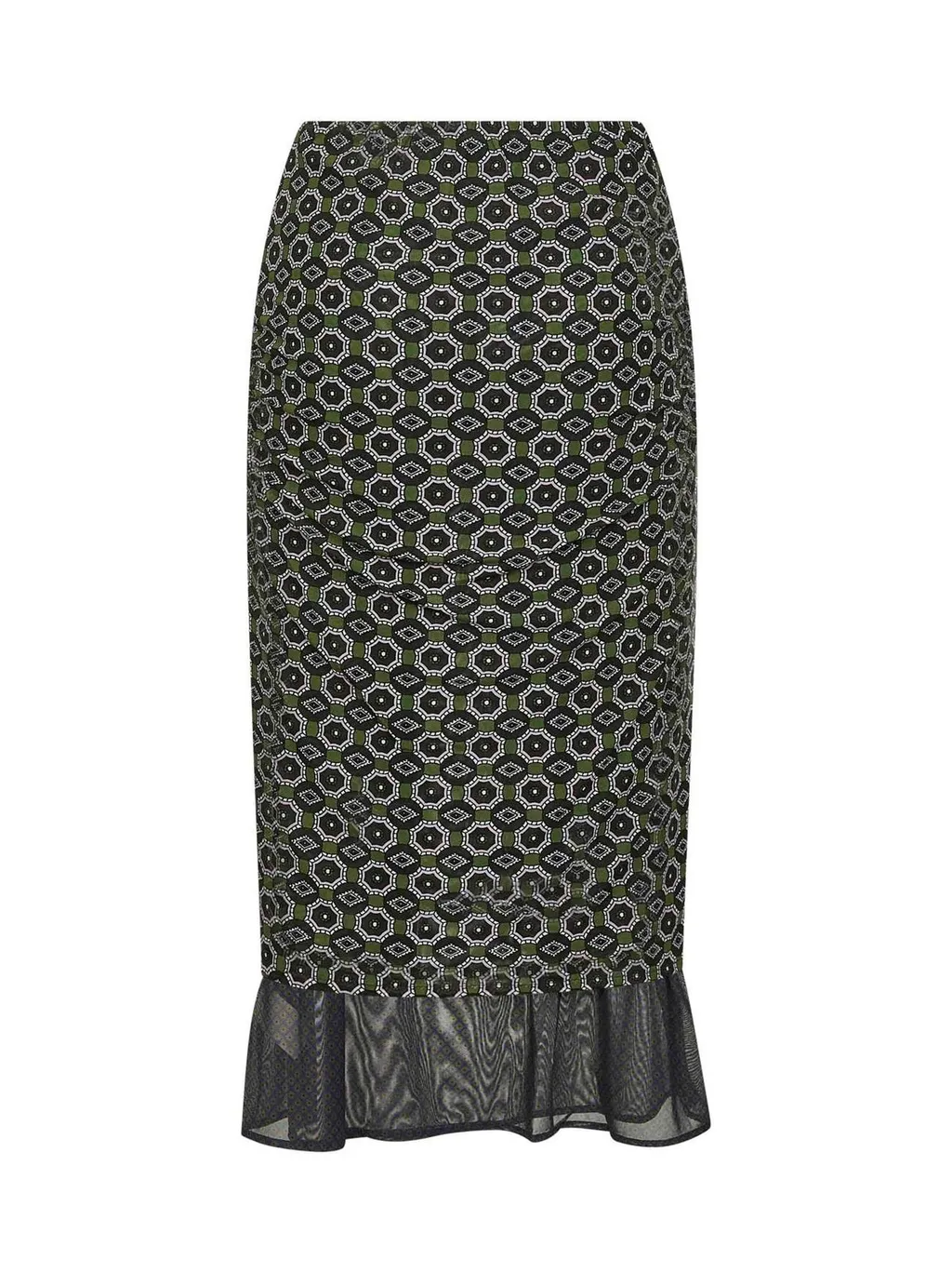 Elasticated Waistband Gathered Skirt
