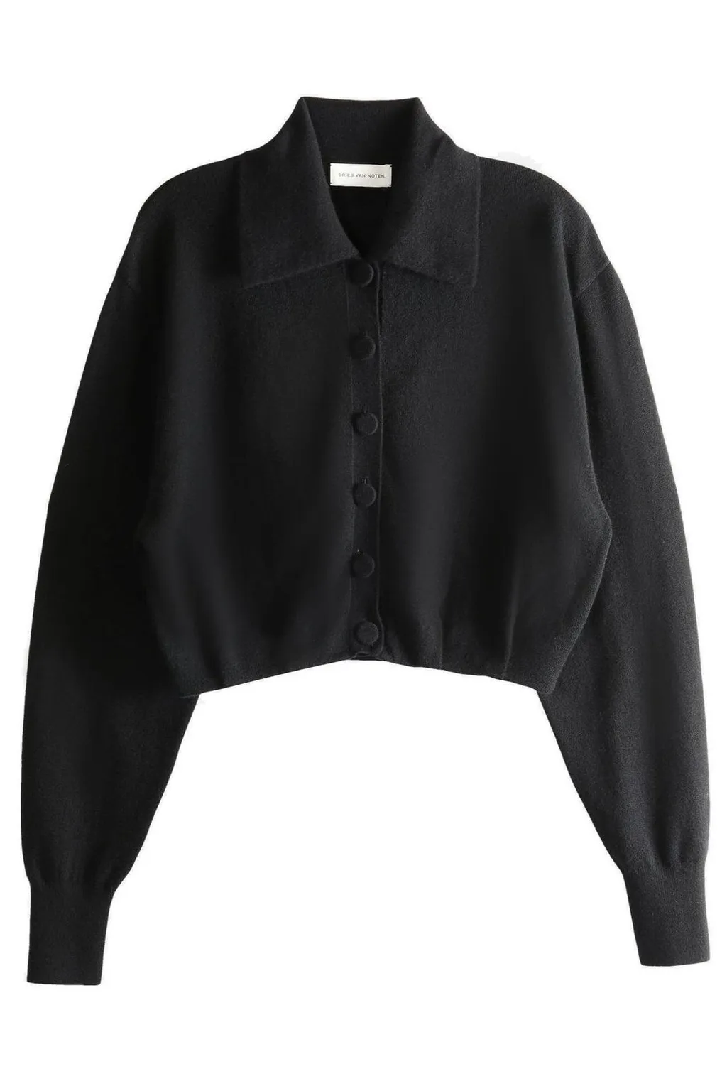Button-Up Cropped Cardigan