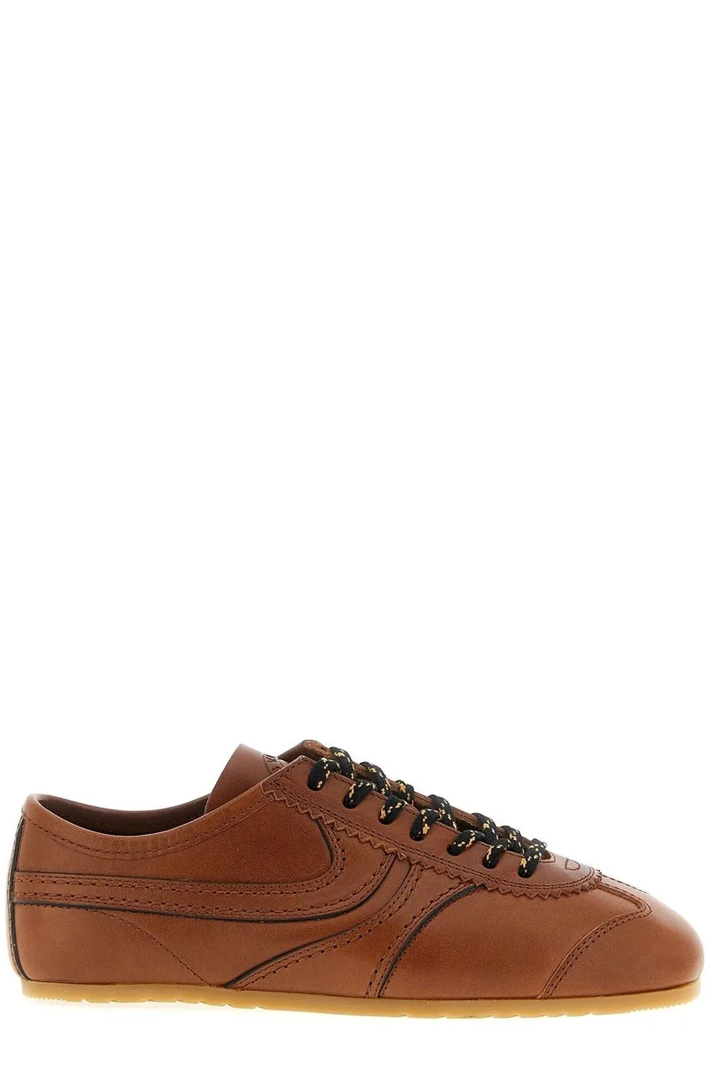 Almond Toe Lace-Up Sneakers
