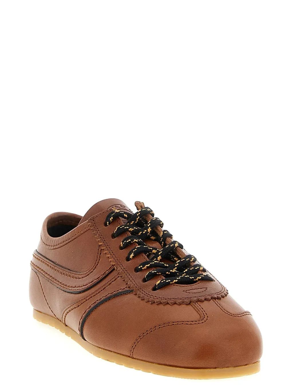 Almond Toe Lace-Up Sneakers