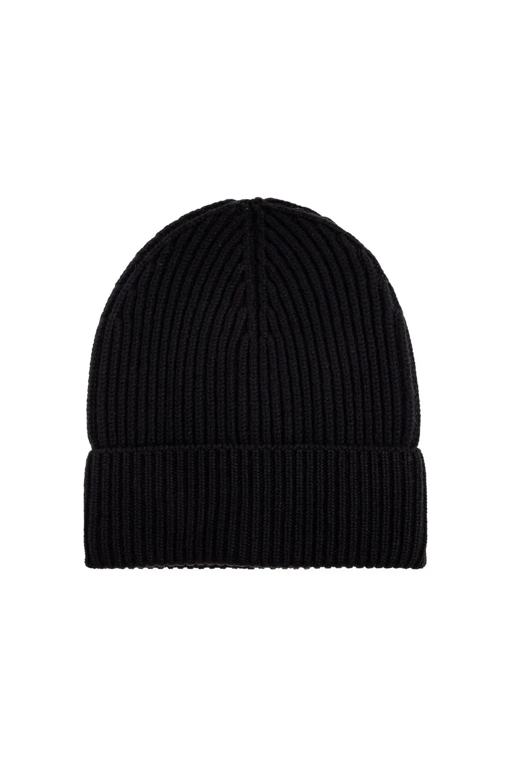 Turn-Up Brim Knitted Beanie