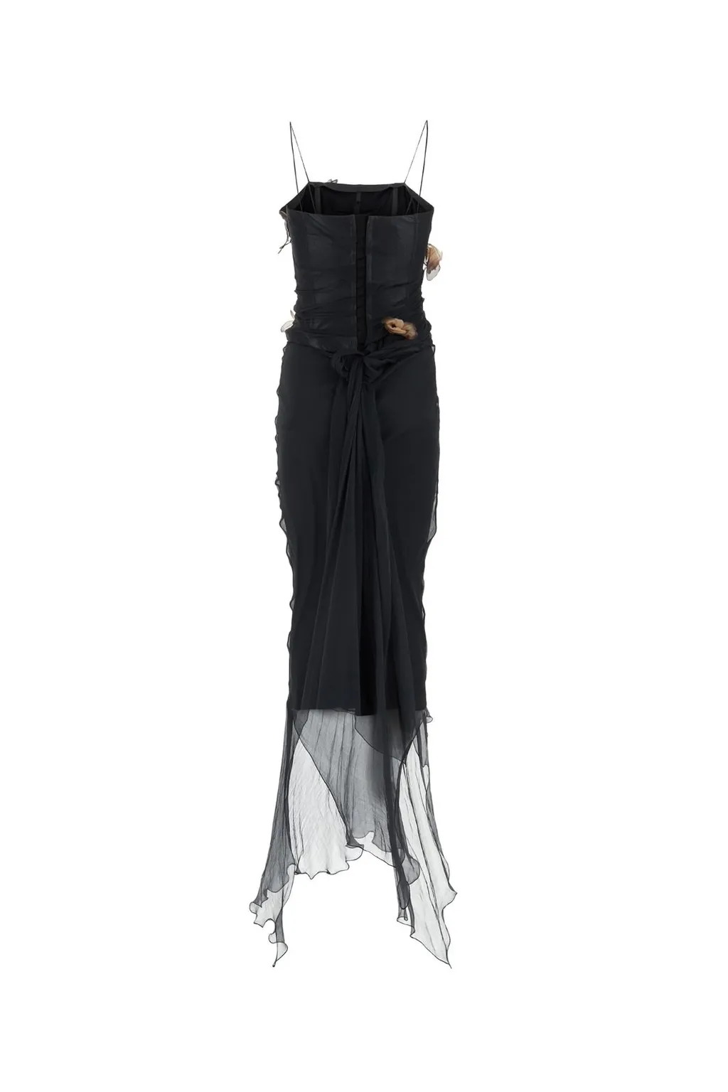 Kim Butterfly Detailed Long Chiffon Dress