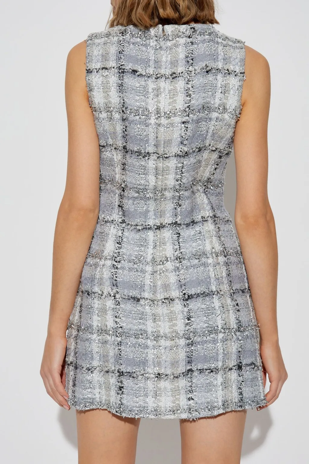 Tweed Sleeveless Mini Dress