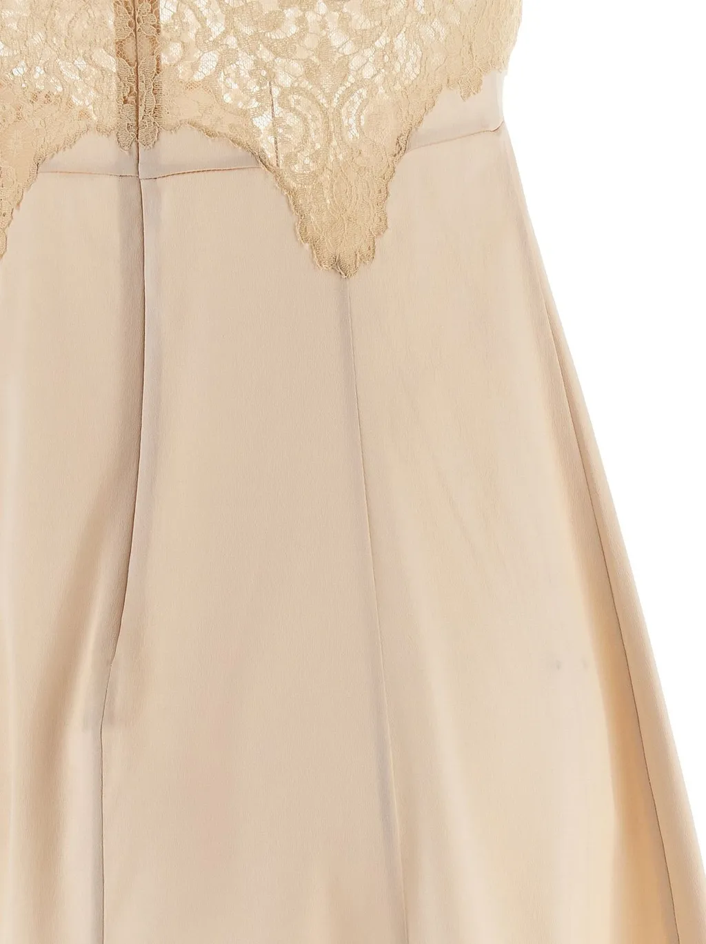 V-Neck Lace Detailed Mini Dress
