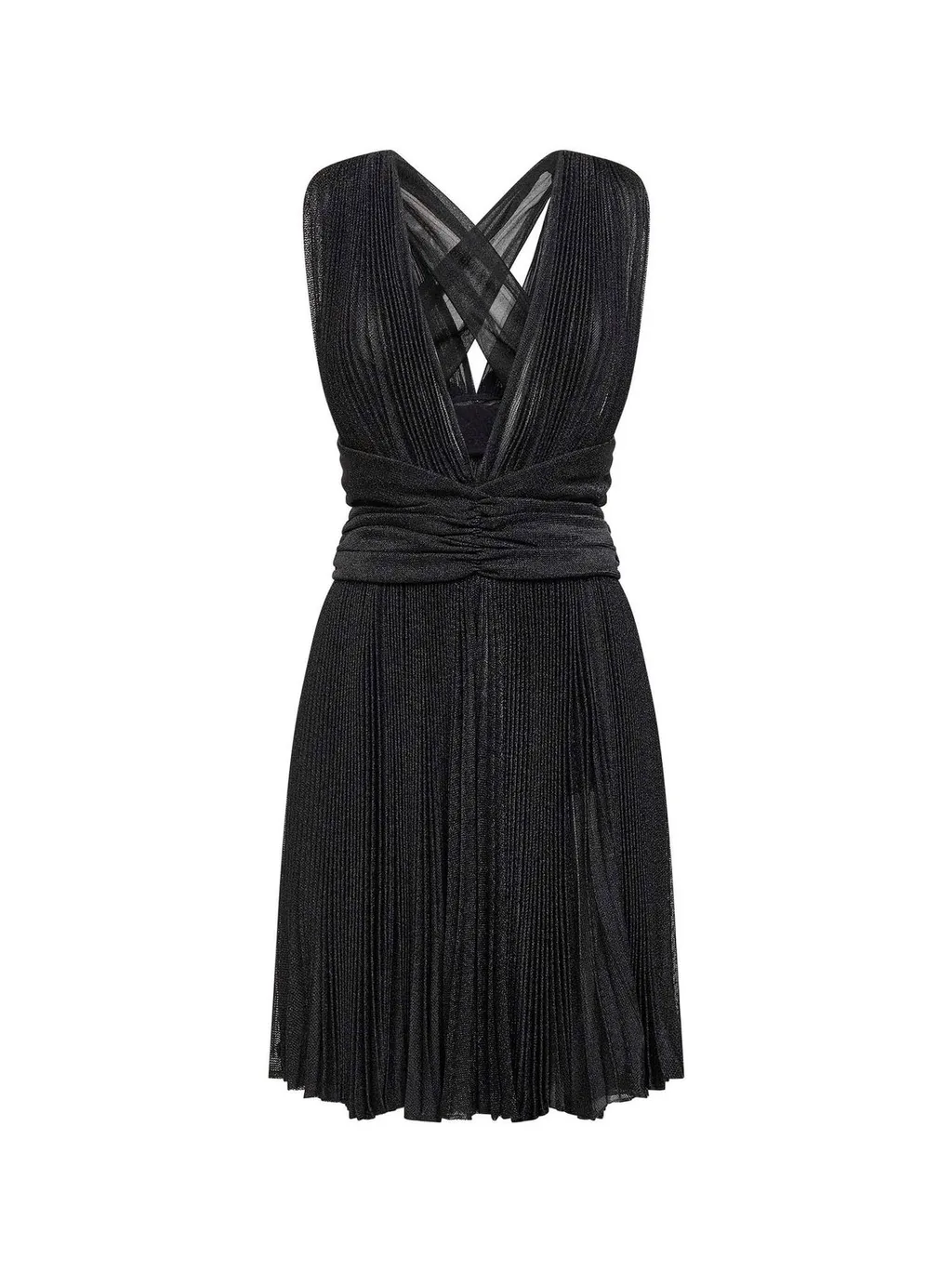 Mini Pleated Mesh Dress