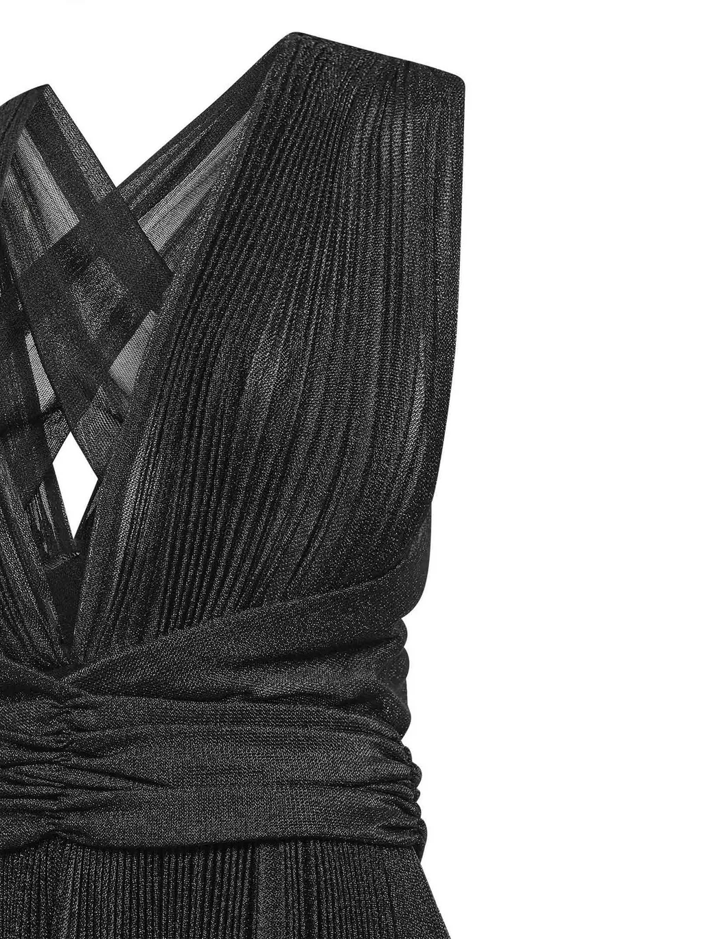 Mini Pleated Mesh Dress