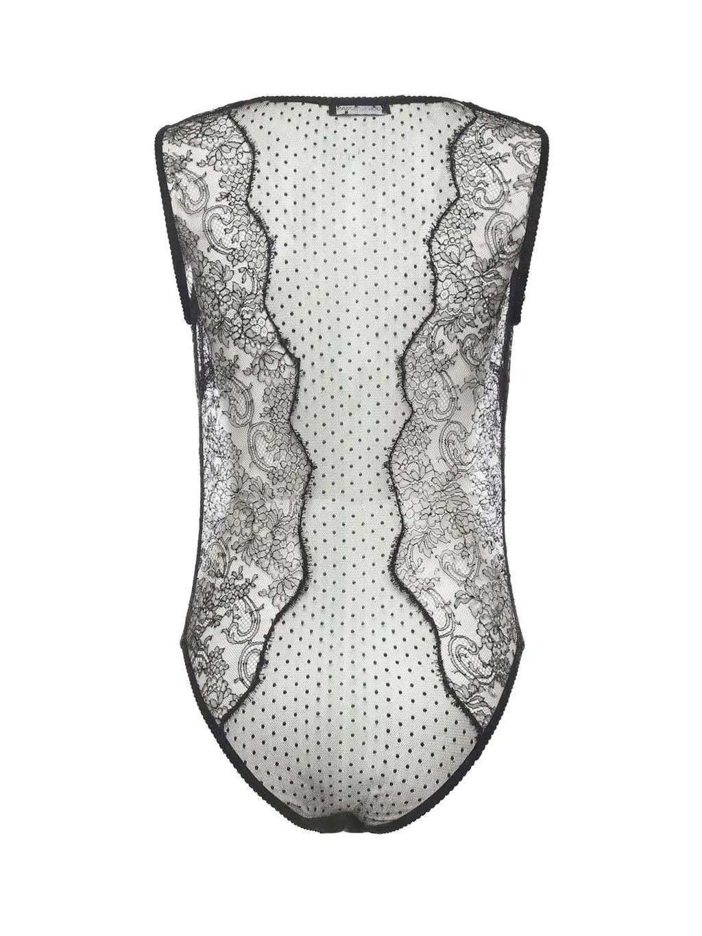 Textured Plumetis Bodysuit
